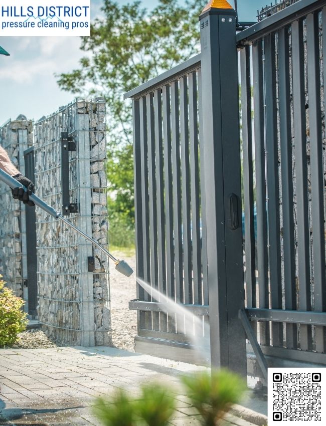 What types of surfaces can Hills District Pressure Cleaning Pros clean?