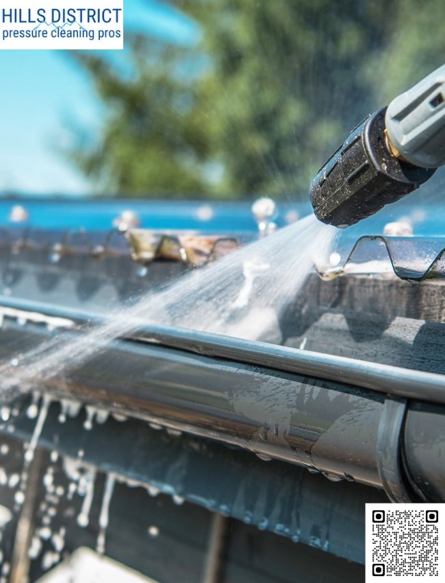 How does pressure cleaning affect landscaping?